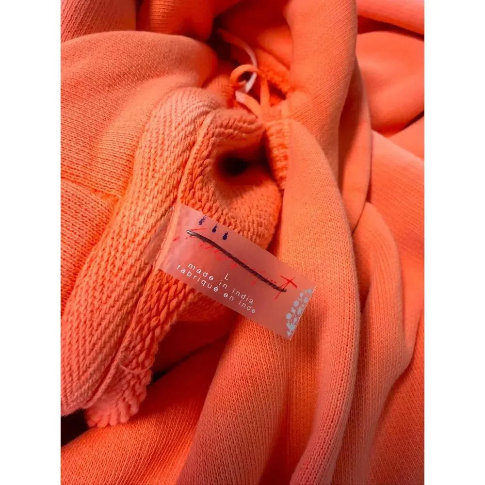 Free People x FP Movement A Cut Above Flocked Buti Hoodie